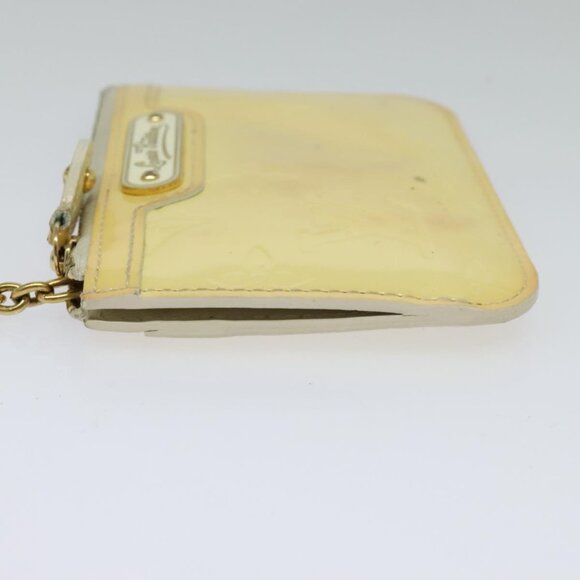 LOUIS VUITTON Vernis Pochette ClesNM Coin Purse Perle M93558 LV Auth 115954 - Picture 3 of 12